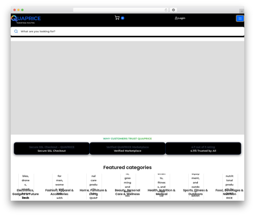 mobex WordPress store theme - quaprice.com