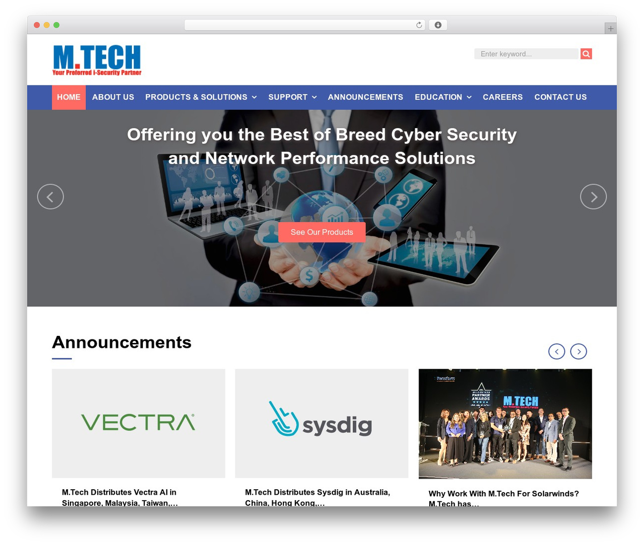 mtech WordPress theme - mtechpro.com