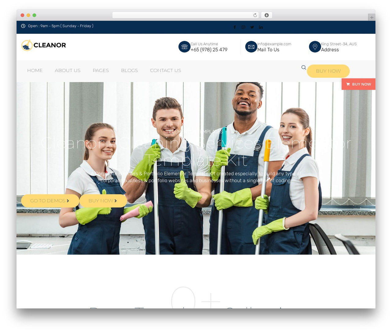 Theme WordPress Hello Elementor - demo.bosathemes.com/cleanor