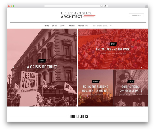 Theme WordPress Pointed - theredandblackarchitect.com