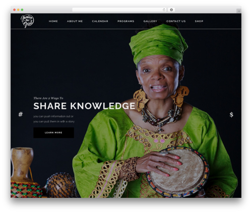 WordPress theme Dorian - janicethegriot.com