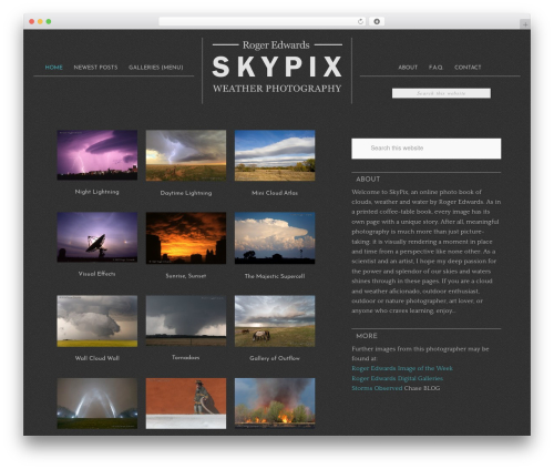 WordPress theme Elegance Theme - skypix.photography