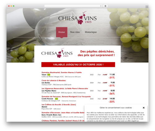 Iks menu pro WordPress plugin - chiesavins.ch