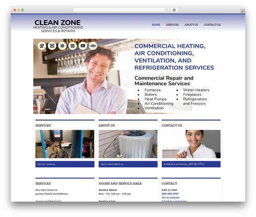 BBQ WordPress theme - cleanzoneheating.com