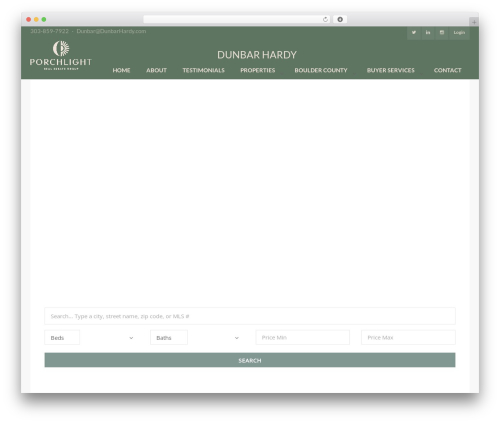 Best WordPress theme Realty - dunbarhardy.com