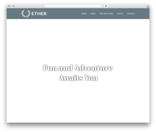 Yacht cya WordPress plugin - charterether.com