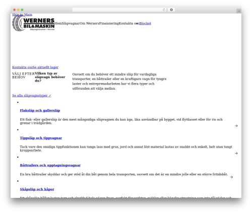 Etch Child Theme theme WordPress - wernersdack.se