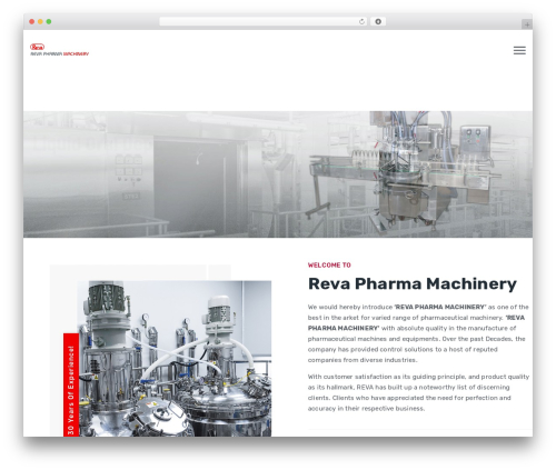 Fablio WordPress theme - revapharmamachinery.com