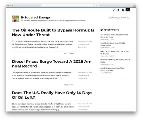 Nucleus WordPress website theme - rrapier.com