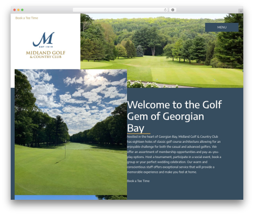 Page Builder Framework premium WordPress theme - midlandgolfcc.com