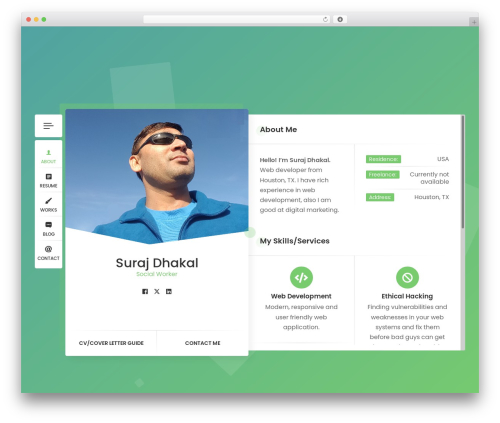 Ryancv plugin WordPress plugin - surajdhakal.com