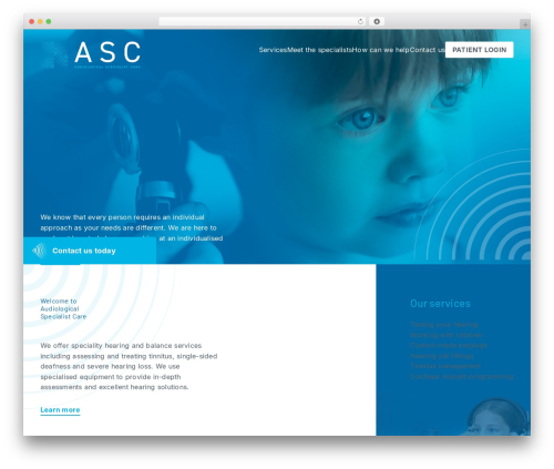 base WordPress theme - audiologycare.co.uk