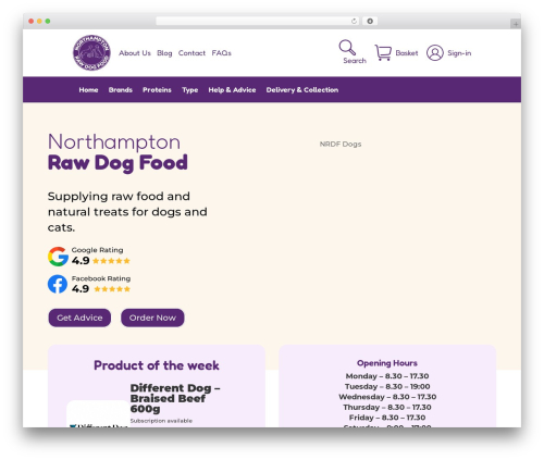 My wish list for woocommerce WordPress plugin - www.northamptonrawdogfood.co.uk