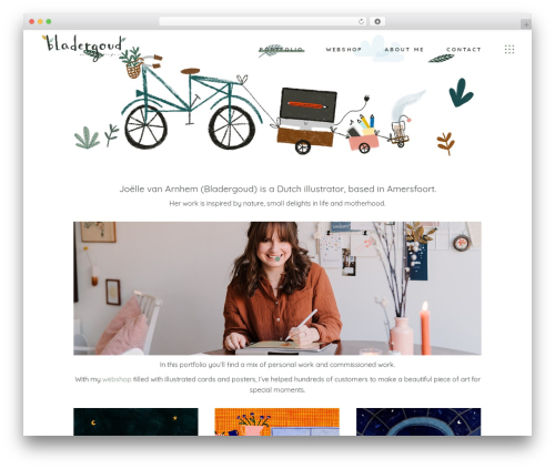 Maree WordPress theme - bladergoudportfolio.nl