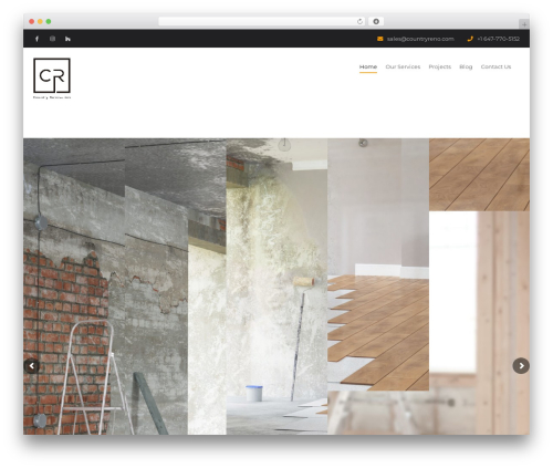 WordPress theme Construction - countryreno.com