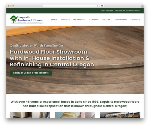 Avada WordPress theme - exquisitehardwoodfloors.com