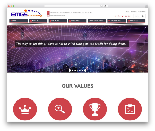 Biss Theme premium WordPress theme - emgsconsulting.com
