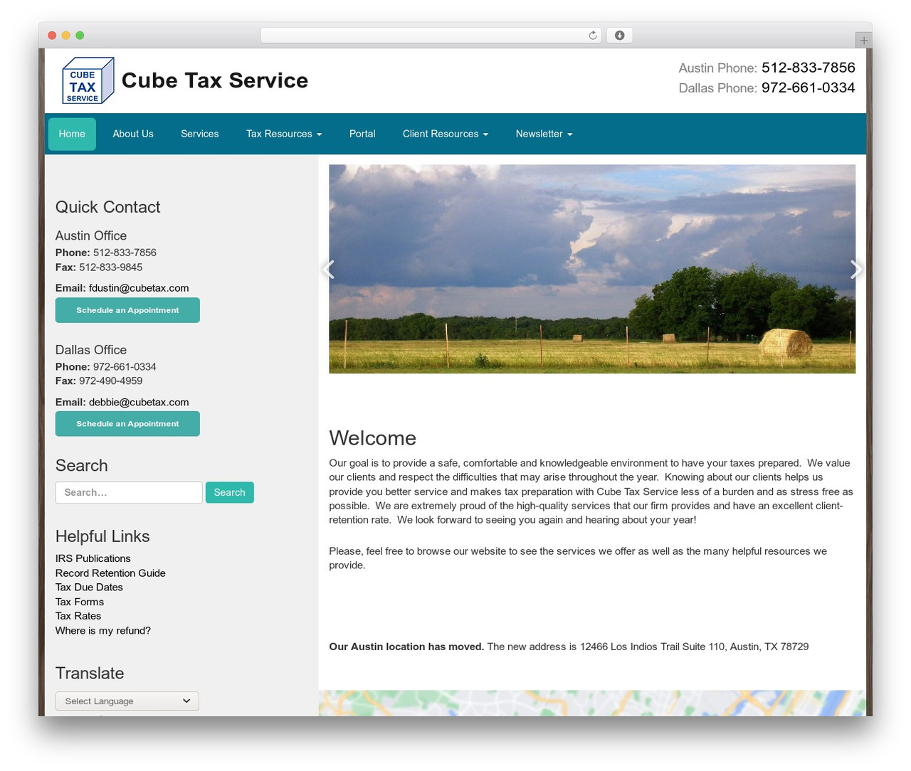 Customized4 WordPress theme - cubetax.com