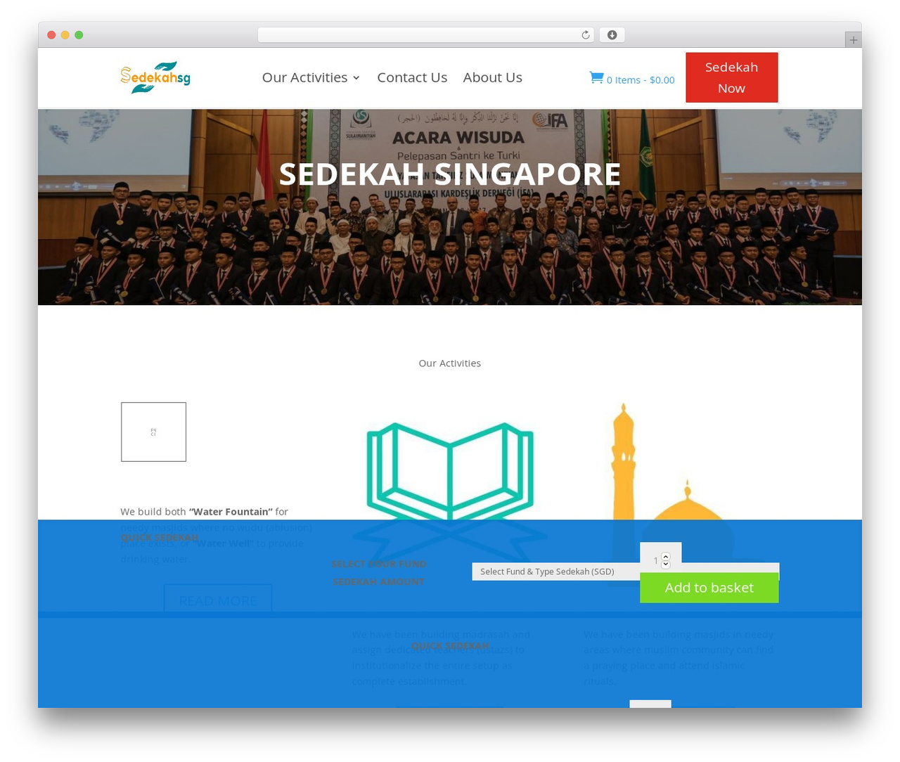 Divi WordPress theme - sedekahsingapore.com