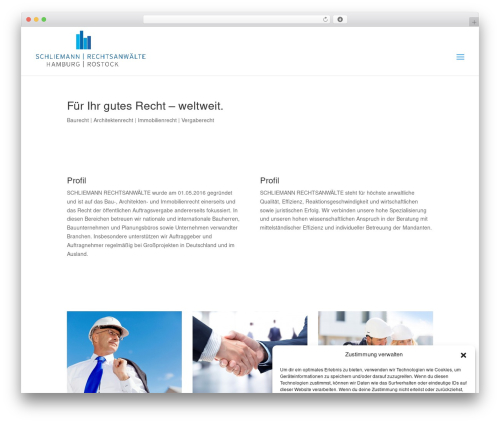 Divi WordPress theme - schliemann-rechtsanwaelte.de