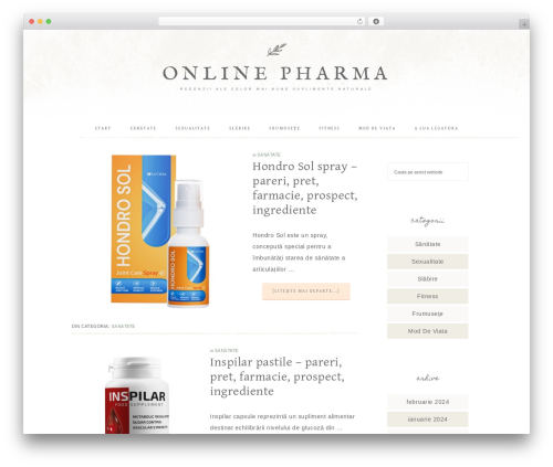 Market Theme theme WordPress - onlinepharma.ro