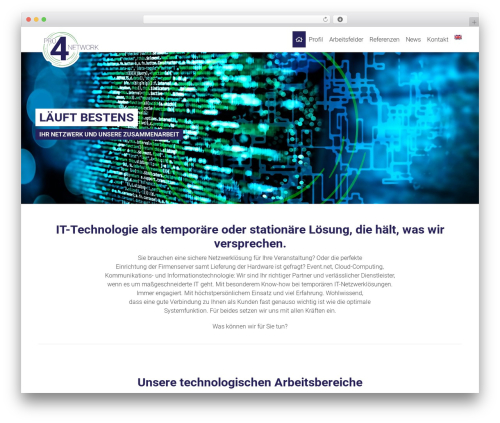 Pro4Network WordPress theme design - pro4network.com