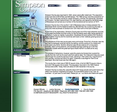Simpson County WordPress theme by Howl Design