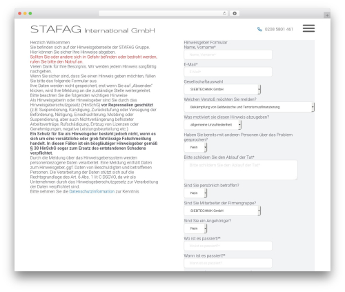 Stafag theme WordPress - stafag.de