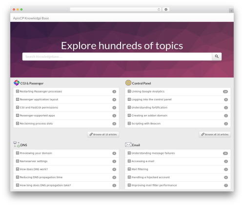 Theme WordPress WP Knowledge Base - kb.apiscp.com
