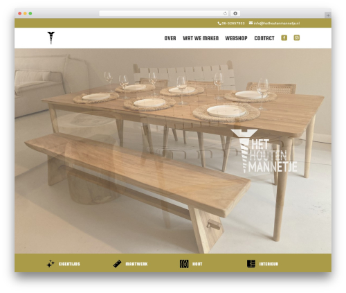 Theme WordPress Divi - hethoutenmannetje.nl