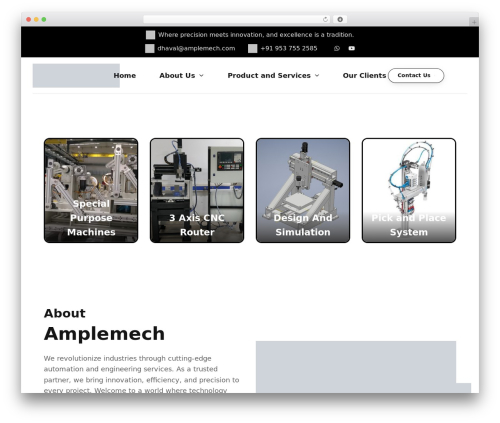 WEBSOL WordPress theme - amplemech.com