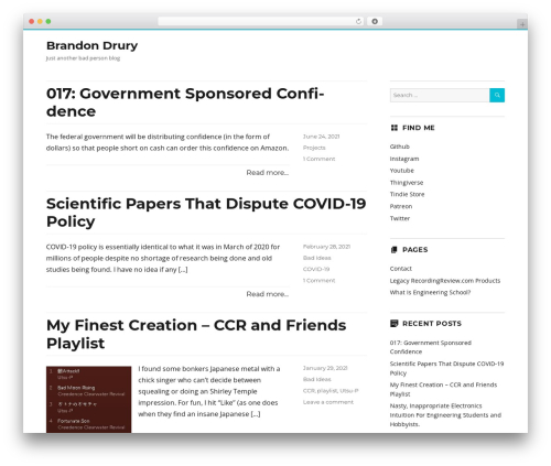 WordPress theme Nucleus - brandondrury.com WordPress theme Nucleus - brandondrury.com