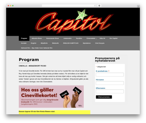 Responsive Pro WP theme - capitolgbg.se