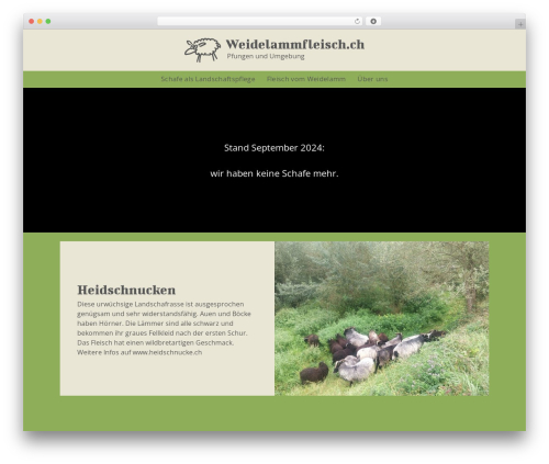 Theme WordPress Less - weidelammfleisch.ch