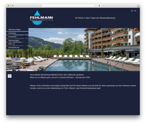Toolset Starter top WordPress theme - fehlmann-wasser.ch