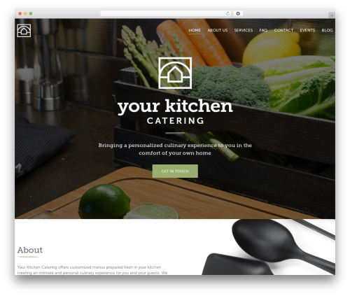 WP template LaCuisine - yourkitchencatering.com