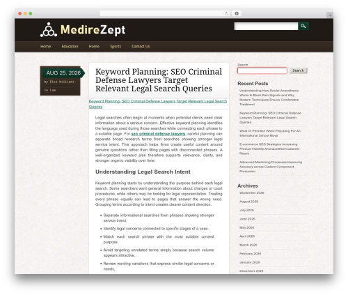 Infosource theme WordPress - medirezept.net