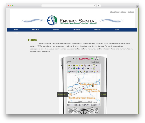 Theme WordPress Enviro Spatial Theme - envirospatial.com