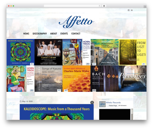 WordPress theme Musicpro - affettorecordings.com