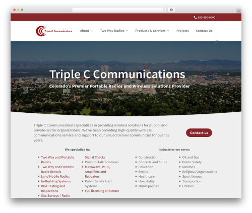 WordPress theme Divi - tripleccom.com