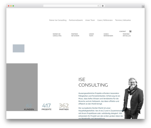 WordPress theme Divi - ise-consulting.de