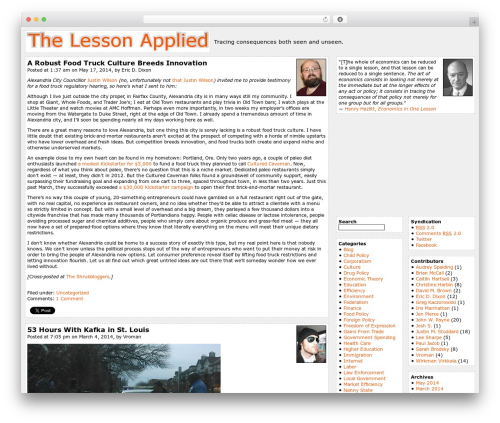 Bionic Jive top WordPress theme - thelessonapplied.com