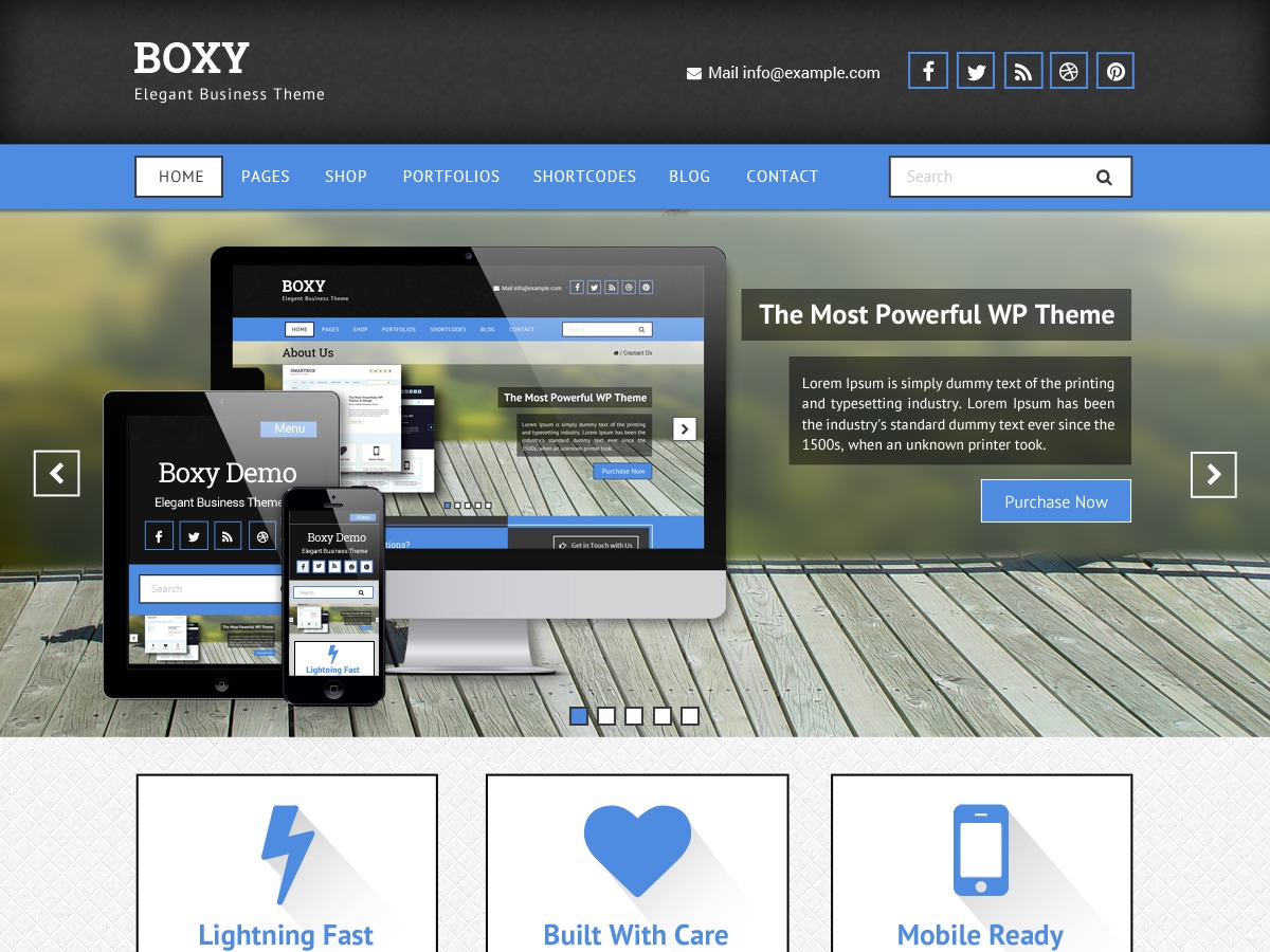 Boxy Pro personal WordPress theme