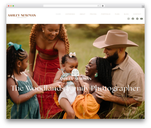 DevVinci BLM theme WordPress - ashleynewmanphotography.com