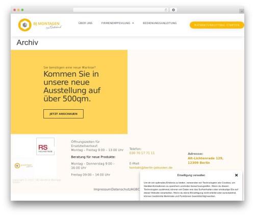 Hello Elementor WordPress theme design - bj-montagen.de