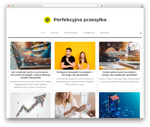 Malina theme WordPress - perfekcyjnaprzesylka.pl