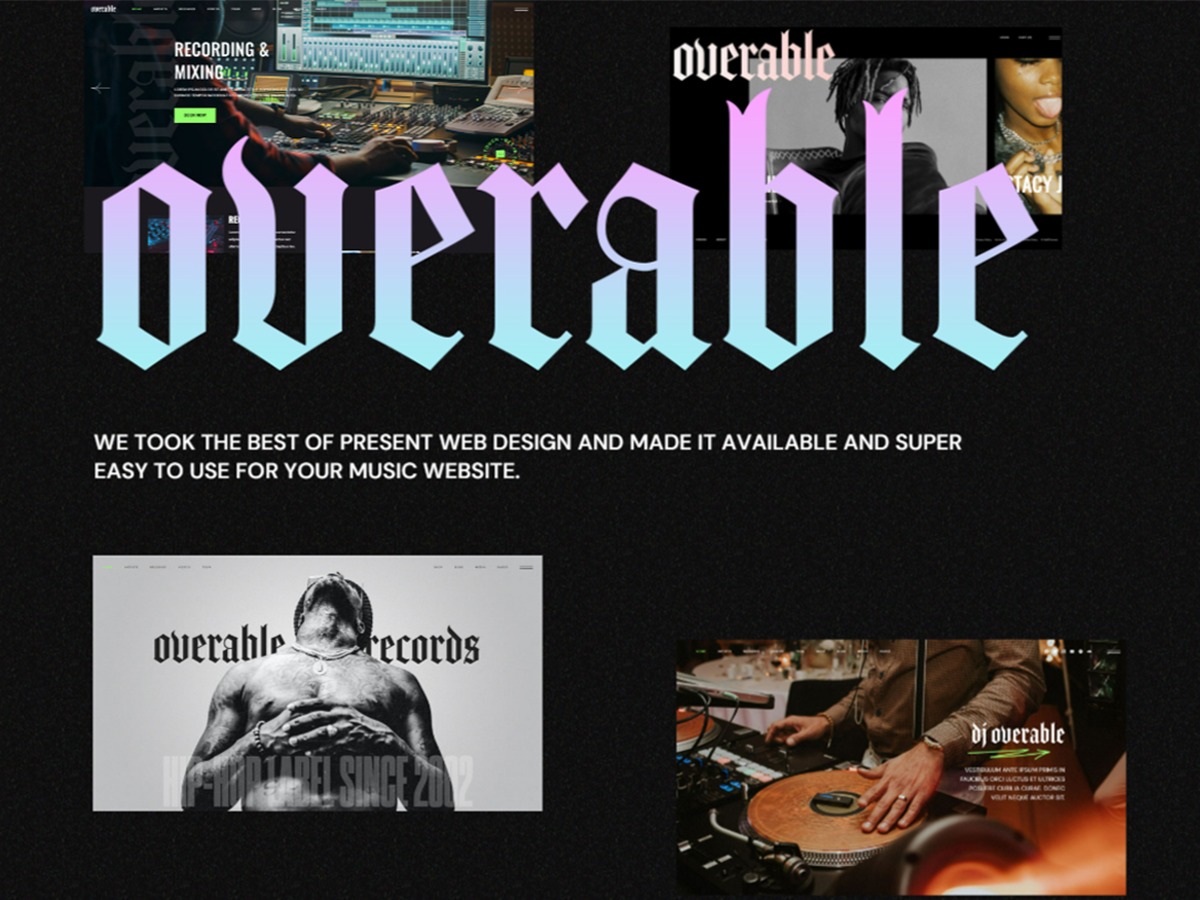 Overable theme WordPress