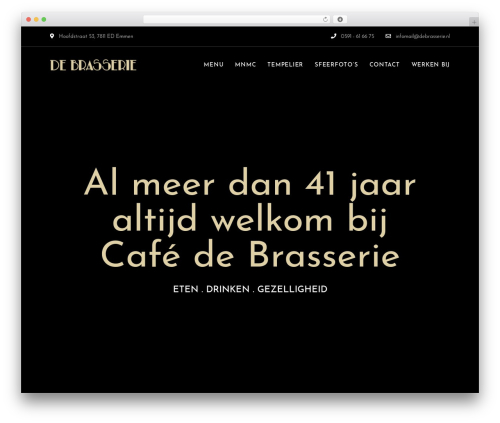 PatioTime WordPress theme - debrasserie.nl