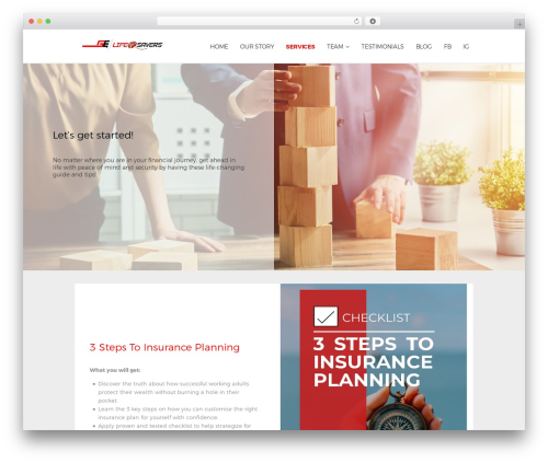 RyanCole theme WordPress - gelifesavers.com
