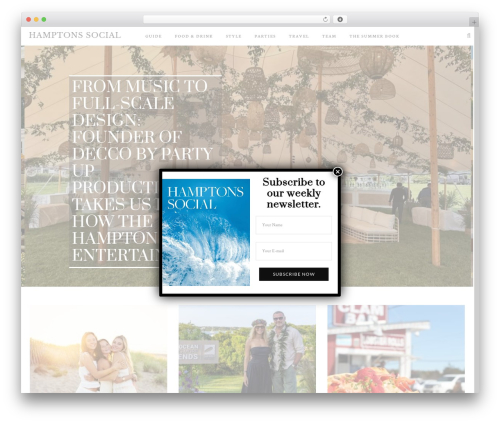 Darkify WordPress plugin - hamptons-social.com